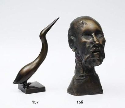 null Jean ROULLAND (Né en 1931)
Hippocrate
Épreuve en bronze. Fonte Romain Barelier.
Signé...