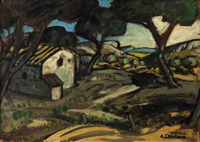 null Auguste CHABAUD (1882-1955)
Paysage du midi
Huile sur carton fort.
Signé en...