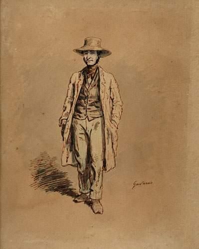 Paul GAVARNI (Paris 1804-1866) Portrait d'un...