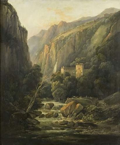 null Jean-Joseph Xavier BIDAULD (Carpentras 1758-Montmorency 1856)
Paysage de cascade...
