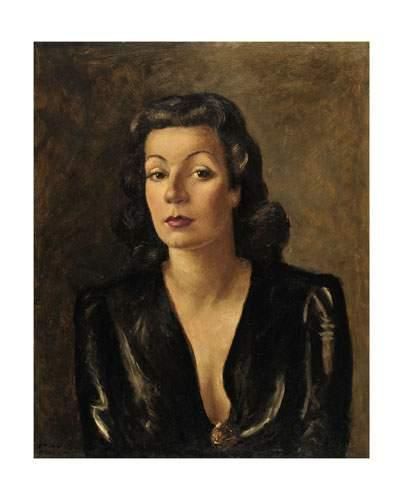 null Paul COLIN (1892-1985)
Portrait de la Dame en noir
Huile sur isorel.
Signé et...