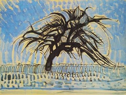 null Piet MONDRIAN
L'arbre bleu, 1909
Lithographie en couleurs.
Epreuve signée en...