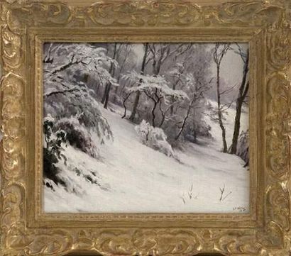 null Georges Frédéric ROTIG (1873-1961)
Hiver, 1913
Huile sur toile, marouflée sur...