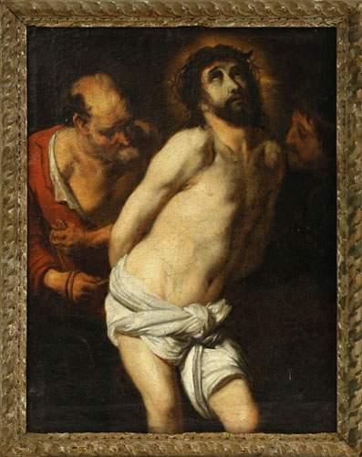 null Ecole de l'Italie du Nord vers 1640
Christ à la colonne
Sur sa toile d'origine.
62...