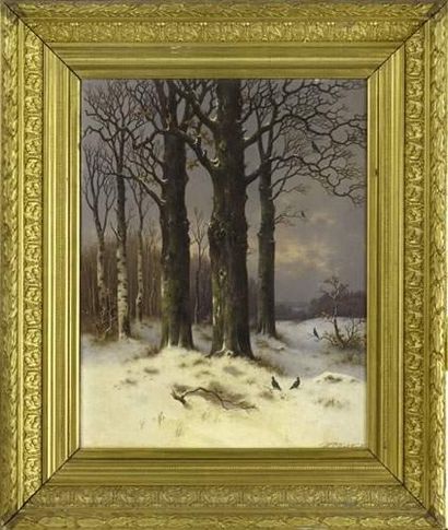 null Pieter Hendrik KOEKKOEK (1843-après 1890)
Paysage d'hiver
Sur sa toile d'origine.
Signé...