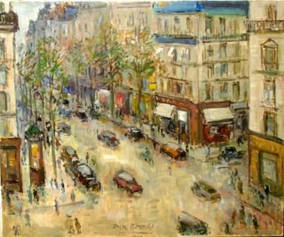 Roger BERTIN (1915-2003) Les grands boulevards...