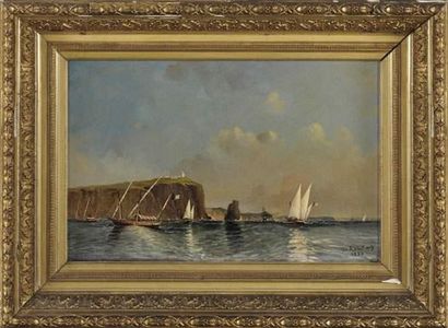 Gustave RABEL (1828-1911)
Les côtes bretonnes
Huile...