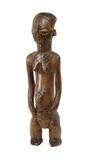 null Statuette KUBA,République Démocratique du Congo
Bois et pigments (ancienne restauration...