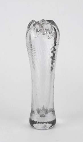null Jean- Paul van LITH (né en 1940)
Vase " Naja " cristallin uni soufflé avec grilles...