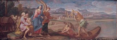 null école ITALIENNE du XVIIe siècle
La fuite en Egypte
Sur sa toile d'origine.
37...