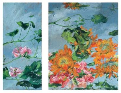 null Claire BASLER (*)
Fleurs
Paire de toiles.
80 x 100 cm