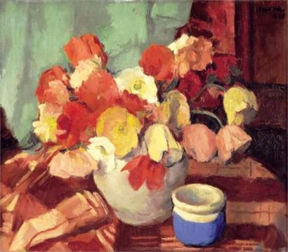 null Charles KVAPIL (1884-1957)
Vase de pavots
Peinture sur toile.
Signée en haut...