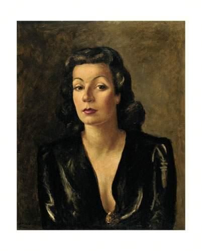 null Paul COLIN (1892-1985)
Portrait de la Dame en noir
Huile sur isorel, signée...