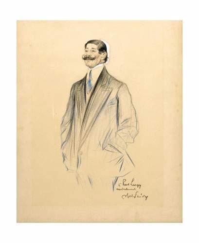 null Abel Faivre (1867-1945)
Portrait de Paul Largy
Pastel et rehaut de blanc.
59,5...