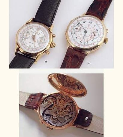 null ALPINA (Chronographe), vers 1930
Grand chronographe en or 18k mono poussoir...