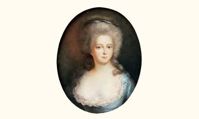 null Ecole FRANCAISE du XVIIIe siècle
Portrait présumé de Mademoiselle de Montesson
Pastel...