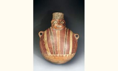 null Culture NAZCA - Sud du Pérou.
300 - 600 après J.C.
Bouteille anthropomorphe.
Céramique...