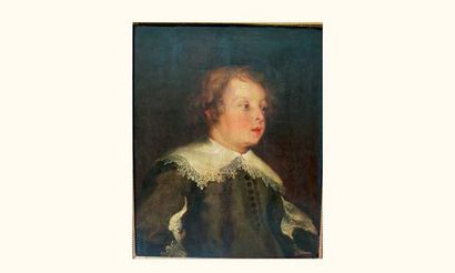 null Antoine-Léon BRUNEL-ROCQUE (Paris 1822-Après 1871)
Portrait d'enfant, dans le...