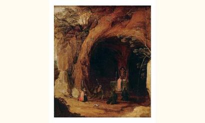 null Attribué à Willem FORCHONDT(1608-1678)
Messe dans une grotte
Toile .
43,5 x...