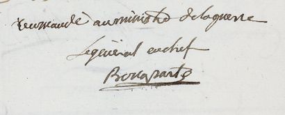 NAPOLEON Ier 3 lettres signées Napoléon ou Napol au Général Clarke Valladolid le...