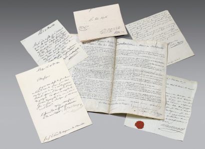 EMPIRE Dossier de 50 documents et lettres sur l'Empire, principalement de Maréchaux...