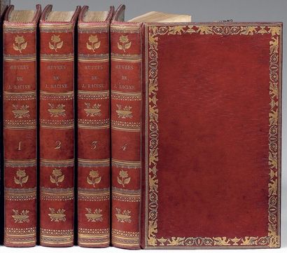 RACINE, Jean OEuvres complètes Paris, Crapelet, 1811 4 volumes in-8 (200 x 120 mm)...