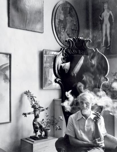 Arnold Newman Max Ernst, New York City, 1942 Tirage argentique postérieur Signé,...