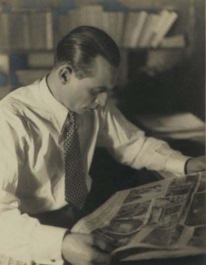 Germaine Krull Louis Jouvet, 1930 Tirage argentique Vintage Signé et titré au crayon...