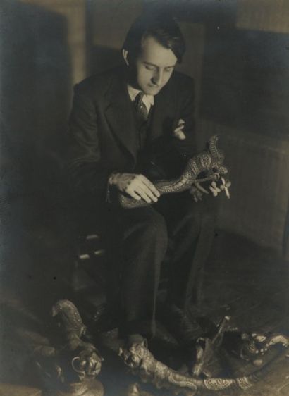 Germaine Krull André Malraux, 1933 Tirage argentique Vintage Signé et titré au crayon...