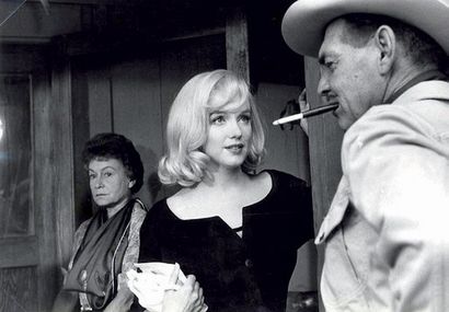 Henri Cartier-Bresson Marilyn Monroe et Clark Gable sur le tournage de The Misfits,...