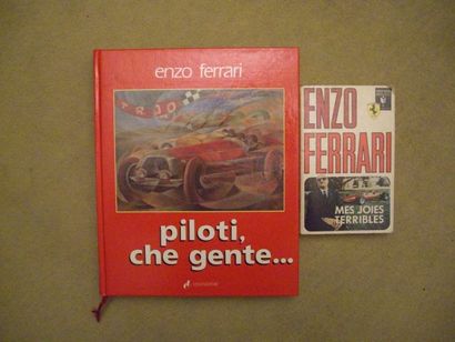 null Deux volumes Piloti Che Gente... par Enzo Ferrari. Edition Italienne. Mes Joies...