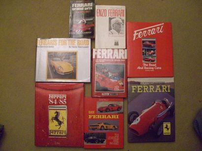 null Ensemble de huit ouvrages sur la marque Ferrari.