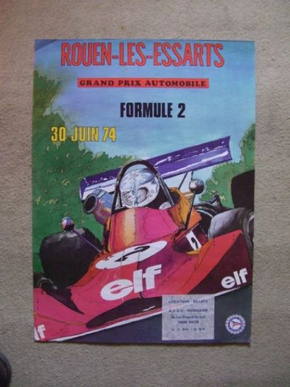 ROUEN Grand Prix de Formule 2 1974 52 x 38.