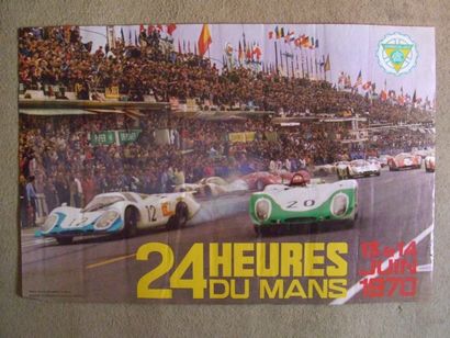 24 Heures du Mans 1970 60 x 40. Affiche non entoilée.
