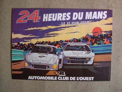 24 Heures du Mans 1980 53 x 38. Affiche non entoilée.