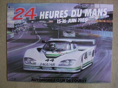24 Heures du Mans 1985 53 x 40. Affiche non entoilée.