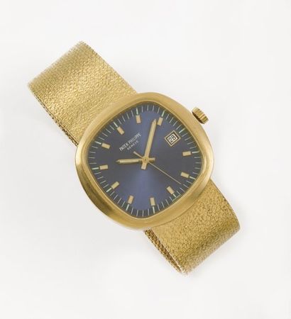 PATEK PHILIPP «BETTA 21 Réf. 3587-2J» dite «électrique» Bracelet montre en or jaune....