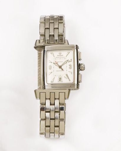 JAEGER LECOULTRE «REVERSO GRAND'SPORT CHRONOGRAPH» Bracelet montre chronographe en...
