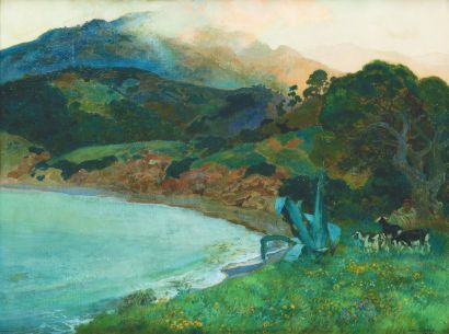 Léon CARRE (1878-1942) Paysage de Kabylie. Huile sur toile, signée en bas à droite...