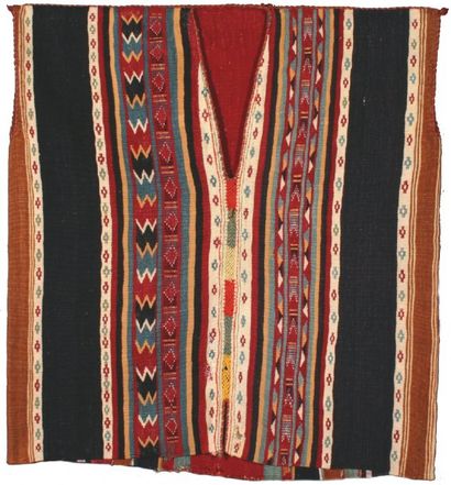 null « Gandura » Tunique en laine, Berbères d'Algérie. Femme-artisan Kabyle ou Berbere...