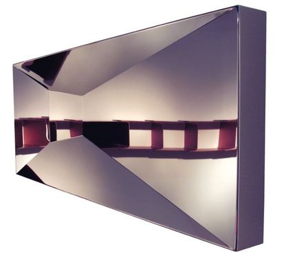 BERTRAND PINCEMIN SPECCHIO ONE, 2005. Prototype. Miroir en acier poli à multiples...