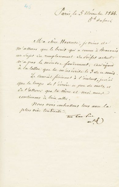null [Correspondance du Maréchal Soult adressée à sa fille Hortense, Marquise de...