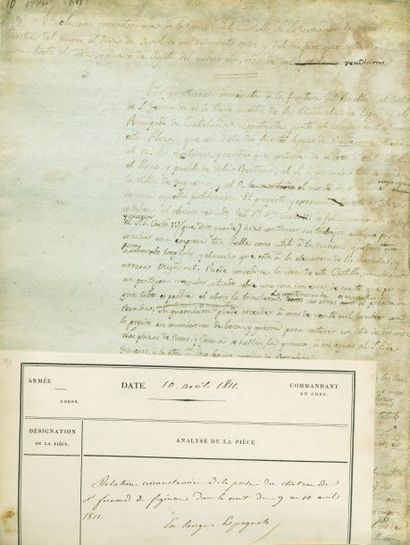 null Correspondances du mois d'avril 1811. - correspondance du Maréchal Soult, Duc...