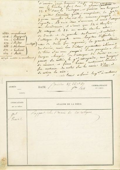 null Correspondances datées du mois d'octobre 1811. - Correspondance du Maréchal...