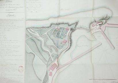 null Plan du fort de Socoa et d'une partie de ses environs pour le projet de 1810....