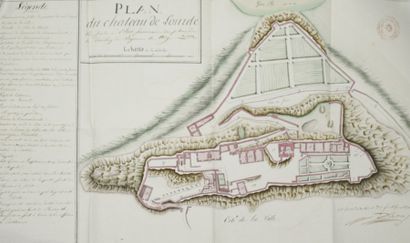 null Plan du château de Lourdes pour joindre à l'état sommaire des plans de la direction...