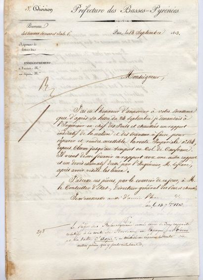 null Correspondance du 28 aout au 14 septembre 1813, adressées au Maréchal Soult,...
