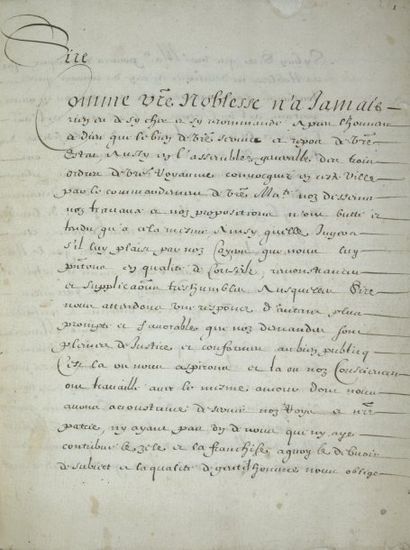 null [Manuscrit] Recueil manuscrit des Etats Généraux de la noblesse tenus à Paris...