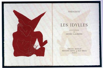 THEOCRITE Les Idylles.
Paris, Tériade, 1945, in-4 en feuilles, couverture en relief...