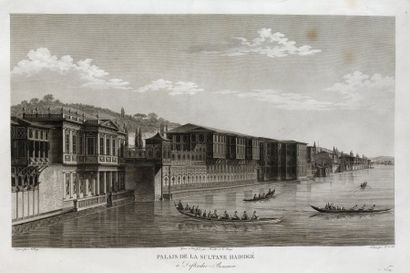 Antoine Ignace MELLING (1763-1831) Palais de la sultane Hadidgé Gravure à l'eau forte....